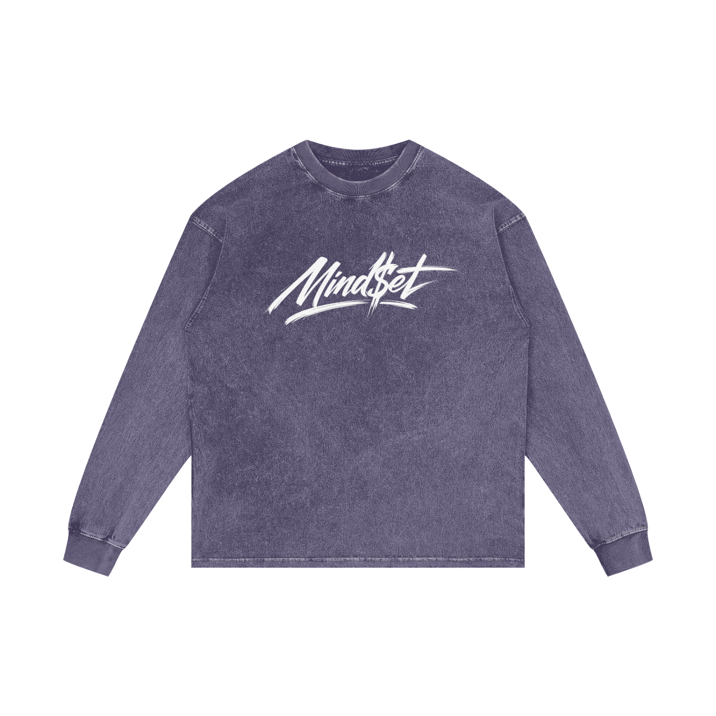 Mind$et Acid Wash Oversize Long Sleeve T-Shirt