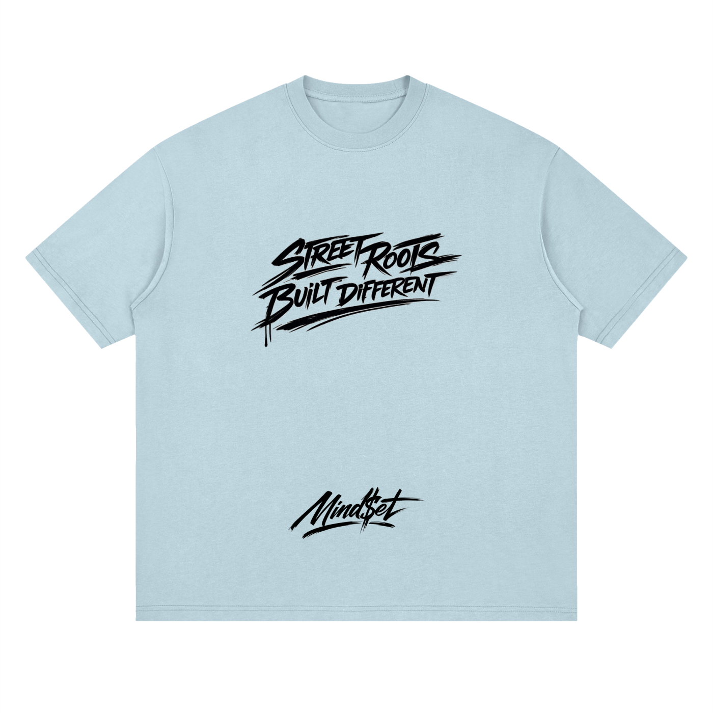 "Street Roots" Streetwear Loose Drop Shoulder T-Shirt