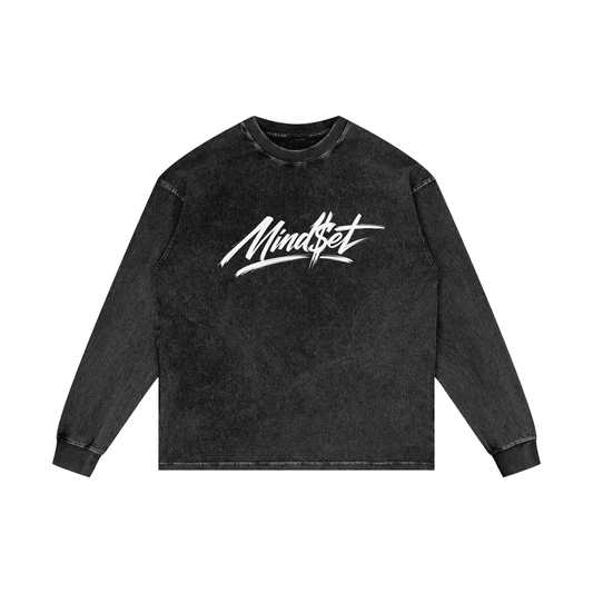 Acid Wash Oversize Long Sleeve T-Shirt