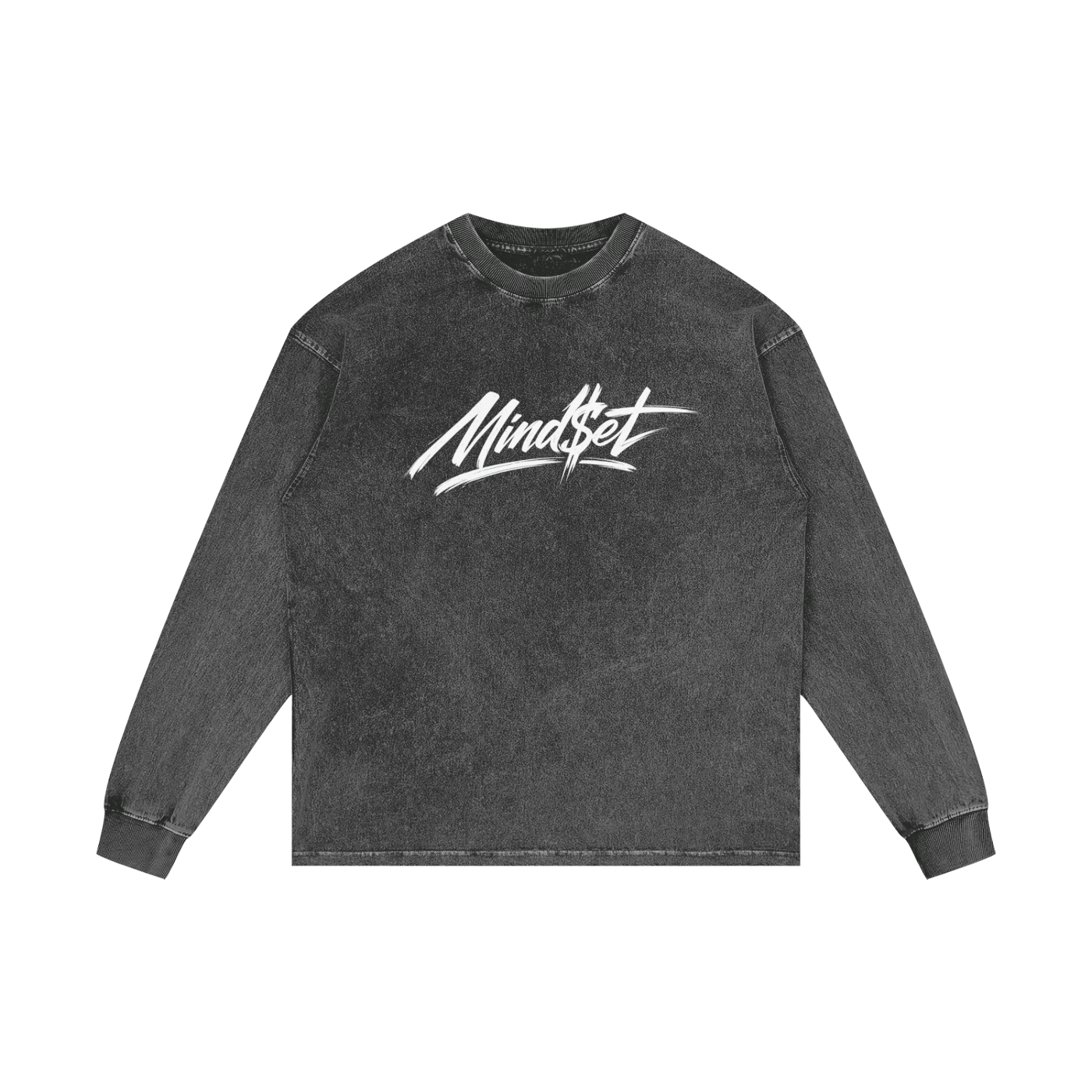 Acid Wash Oversize Long Sleeve T-Shirt