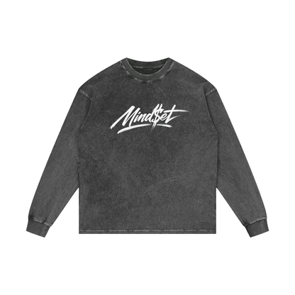Acid Wash Oversize Long Sleeve T-Shirt