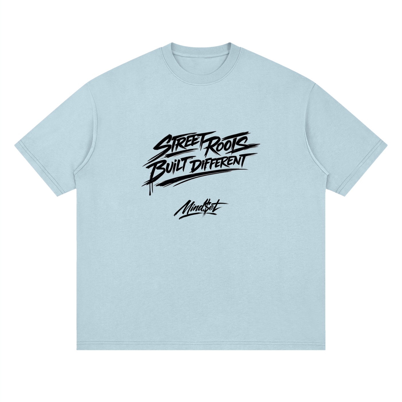 "Street Roots" Streetwear Loose Drop Shoulder T-Shirt