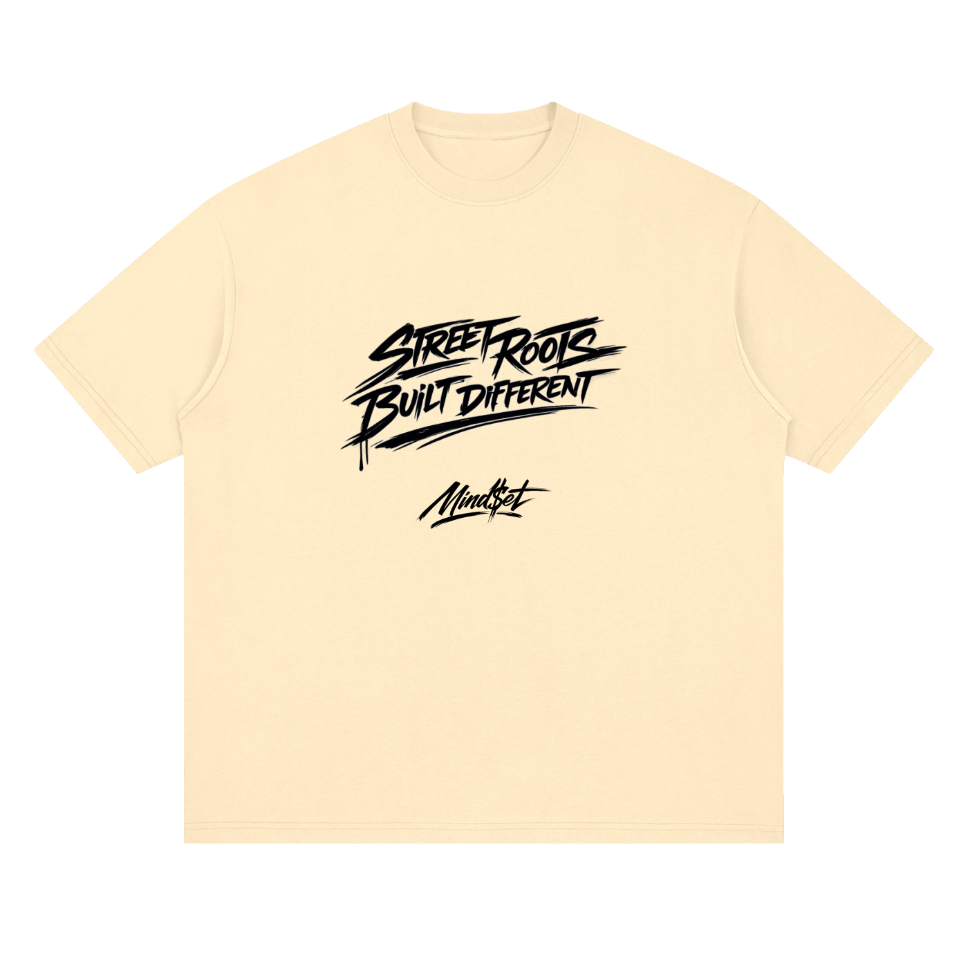 "Street Roots" Streetwear Loose Drop Shoulder T-Shirt