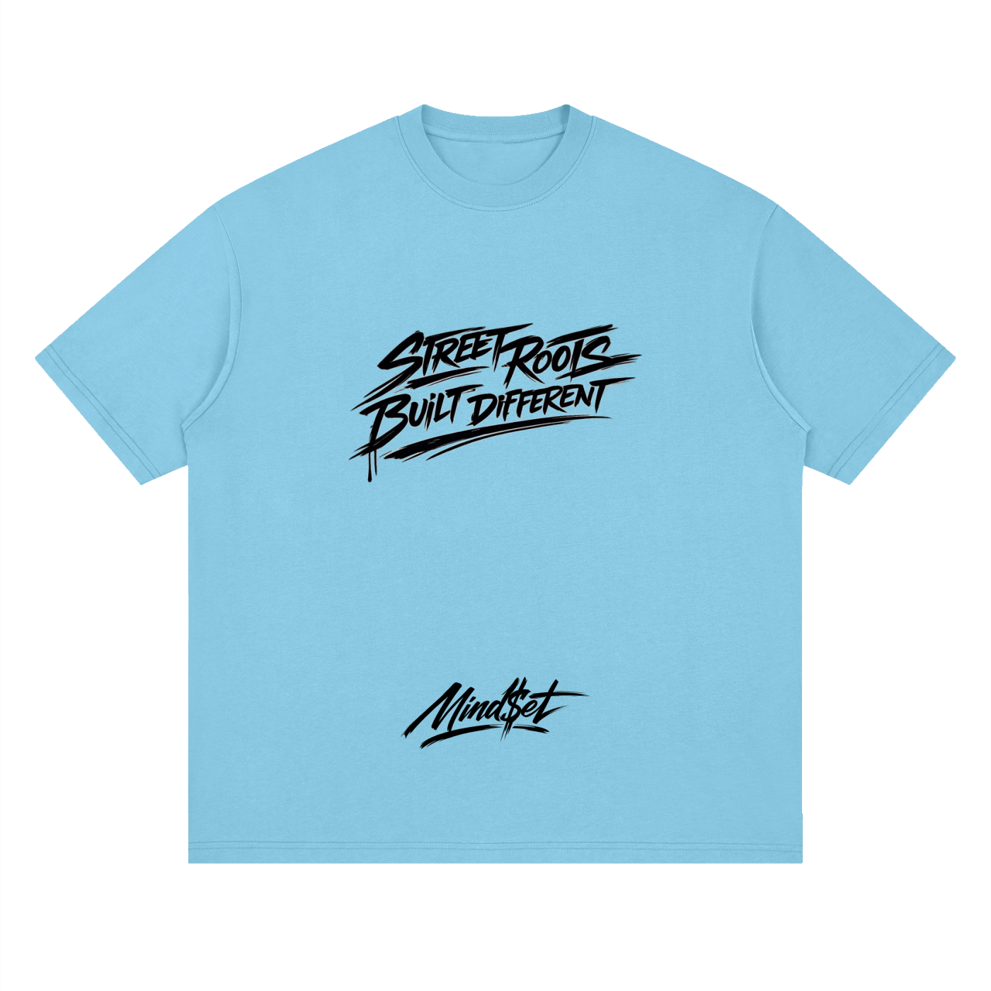 "Street Roots" Streetwear Loose Drop Shoulder T-Shirt