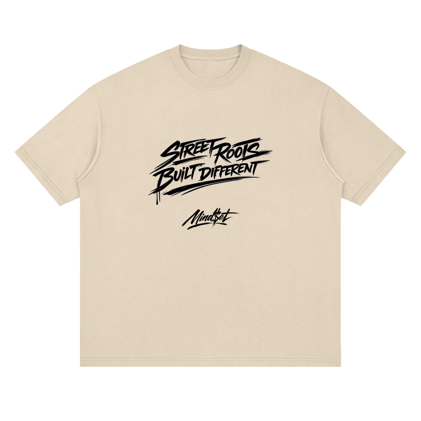 "Street Roots" Streetwear Loose Drop Shoulder T-Shirt
