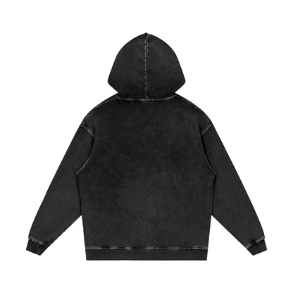 Snow Washed Loose 100% Cotton Hoodie
