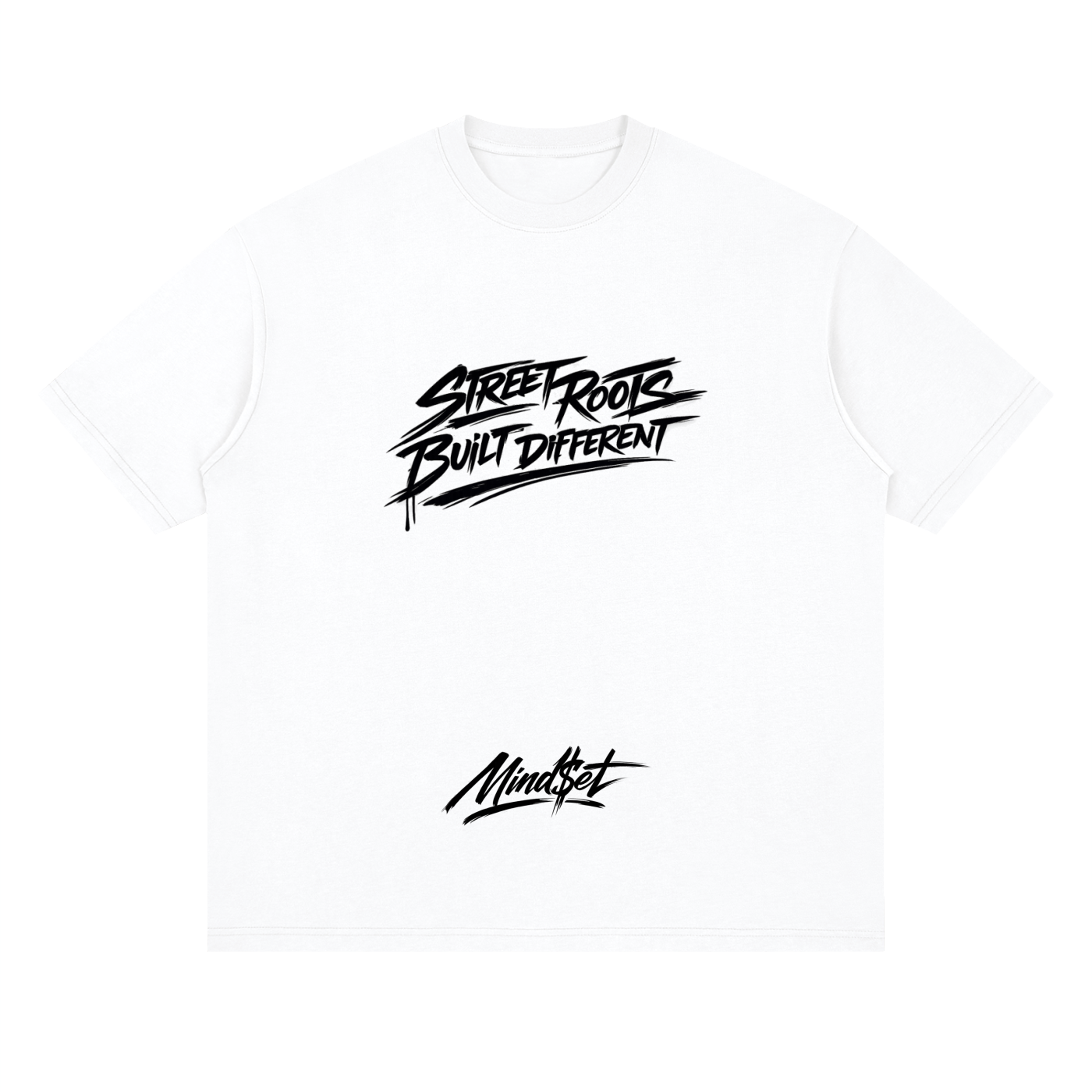 "Street Roots" Streetwear Loose Drop Shoulder T-Shirt