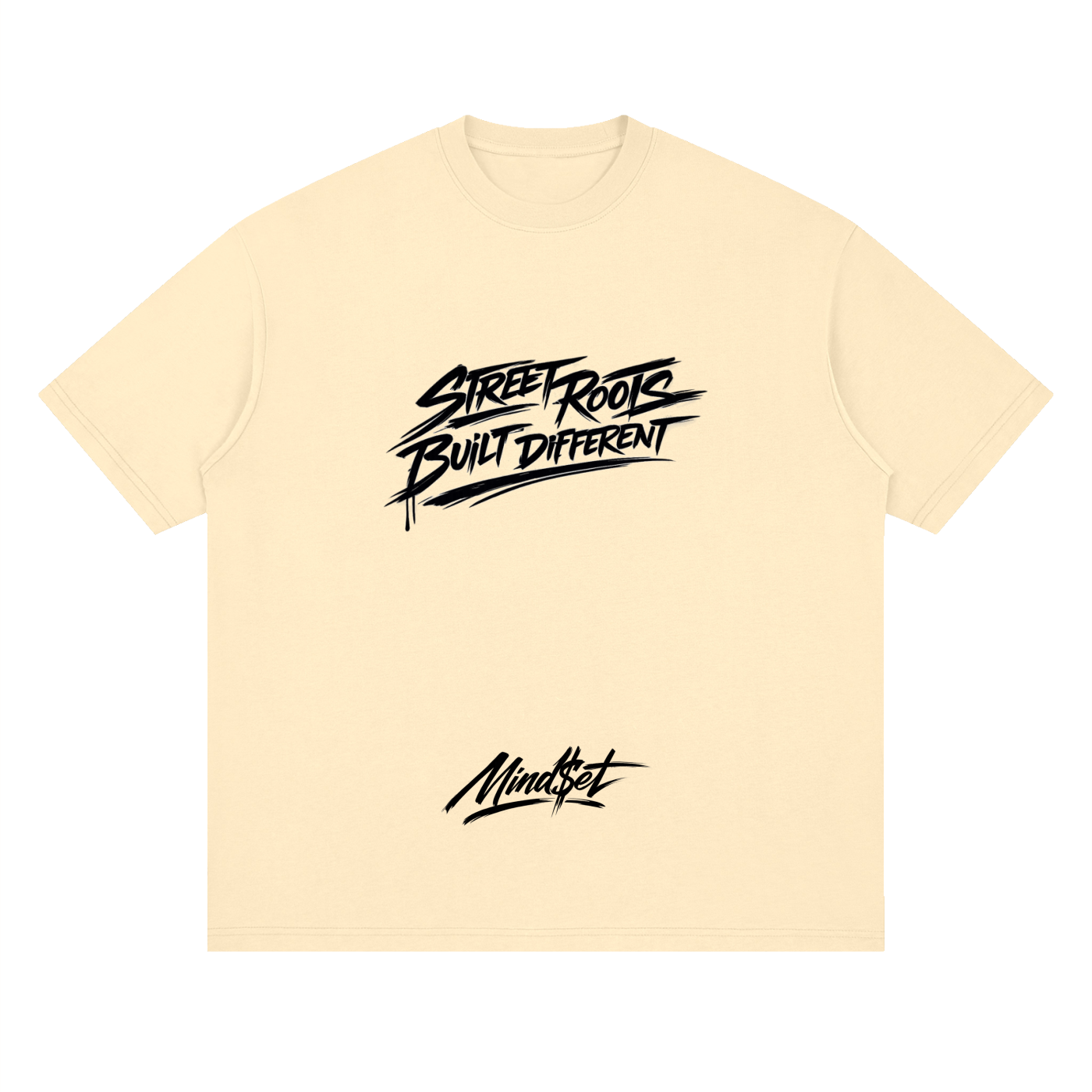 "Street Roots" Streetwear Loose Drop Shoulder T-Shirt