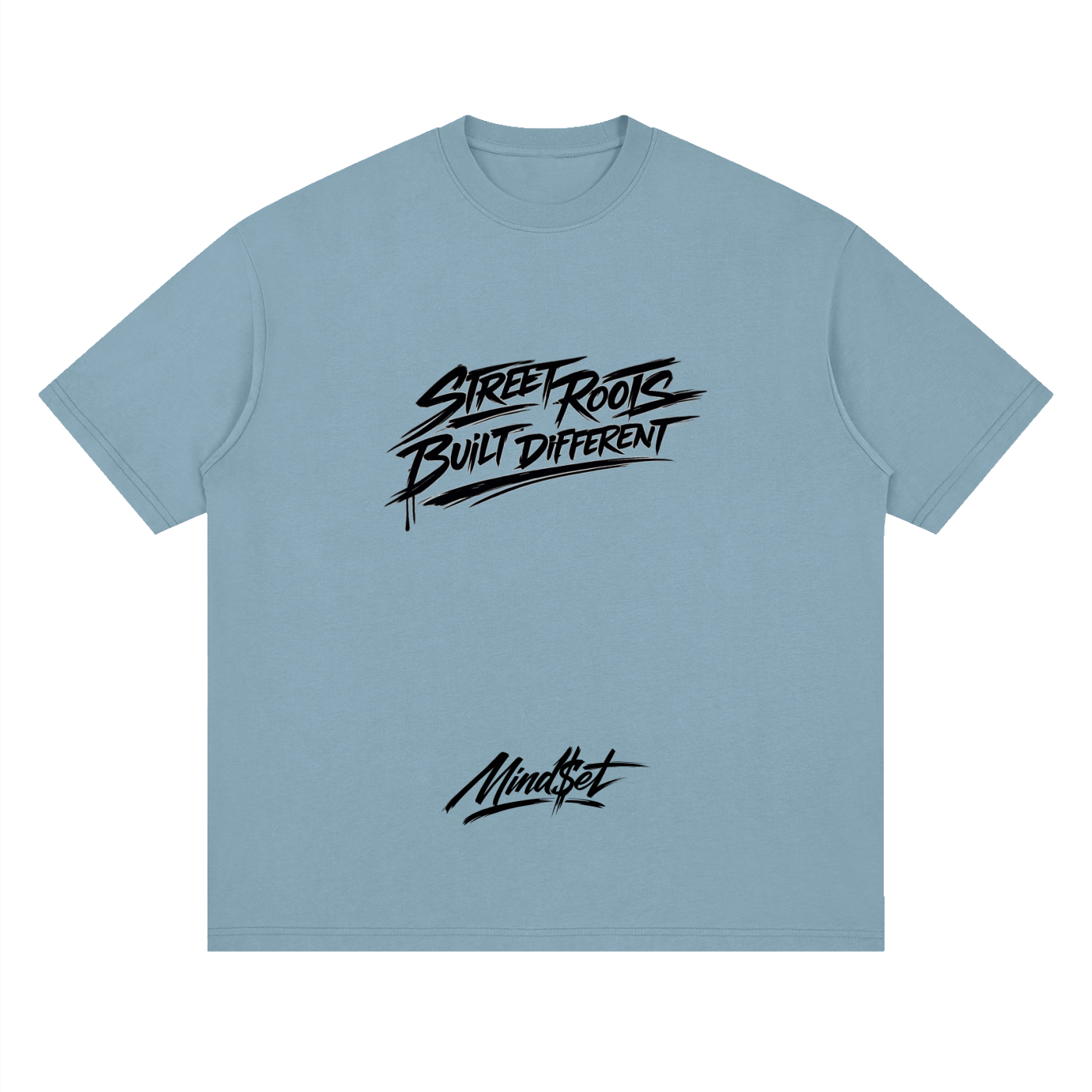"Street Roots" Streetwear Loose Drop Shoulder T-Shirt