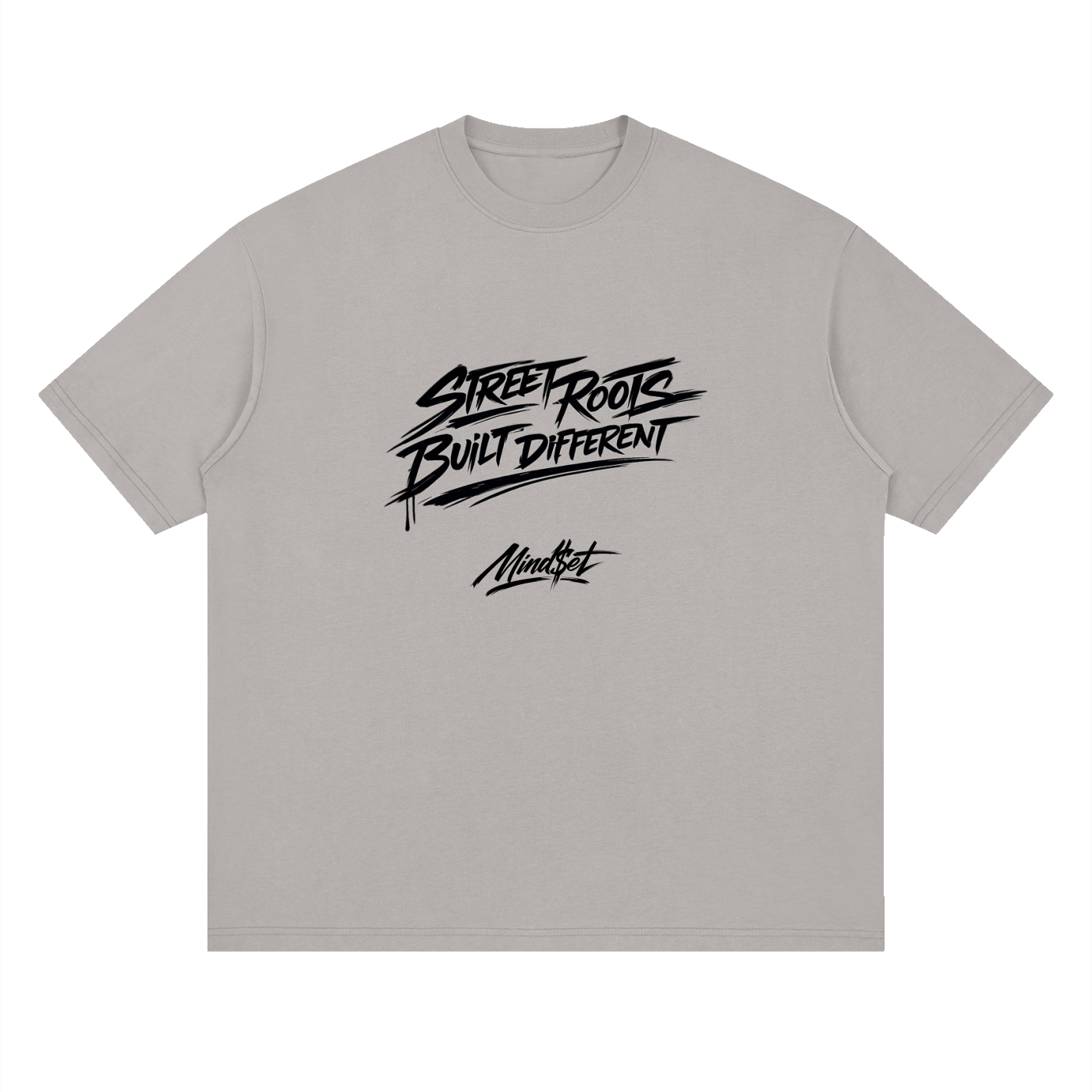 "Street Roots" Streetwear Loose Drop Shoulder T-Shirt