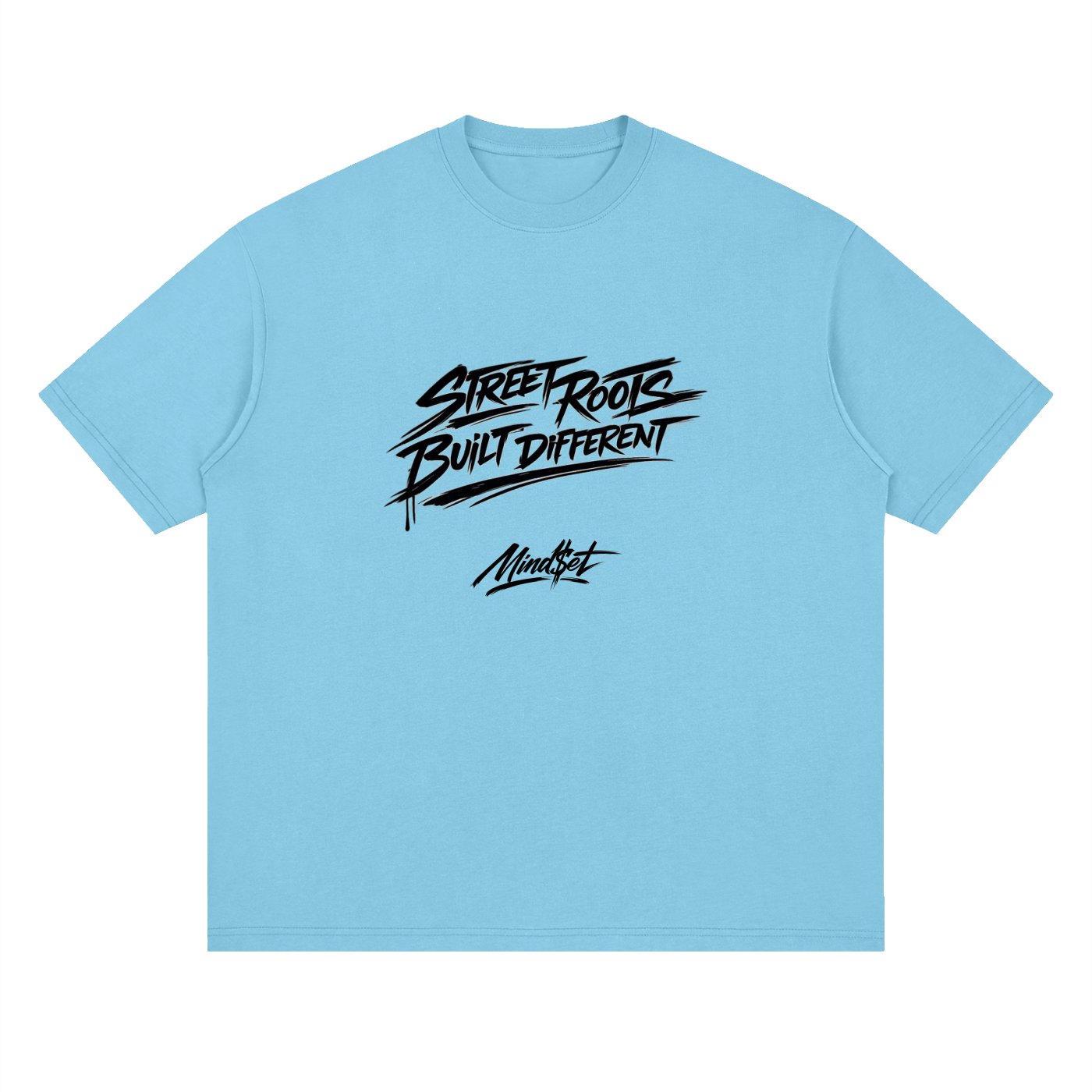 "Street Roots" Streetwear Loose Drop Shoulder T-Shirt