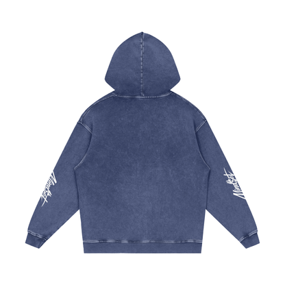 Snow Washed Loose 100% Cotton Hoodie