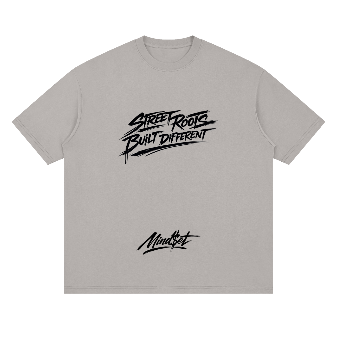 "Street Roots" Streetwear Loose Drop Shoulder T-Shirt