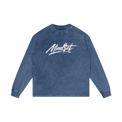 Acid Wash Oversize Long Sleeve T-Shirt