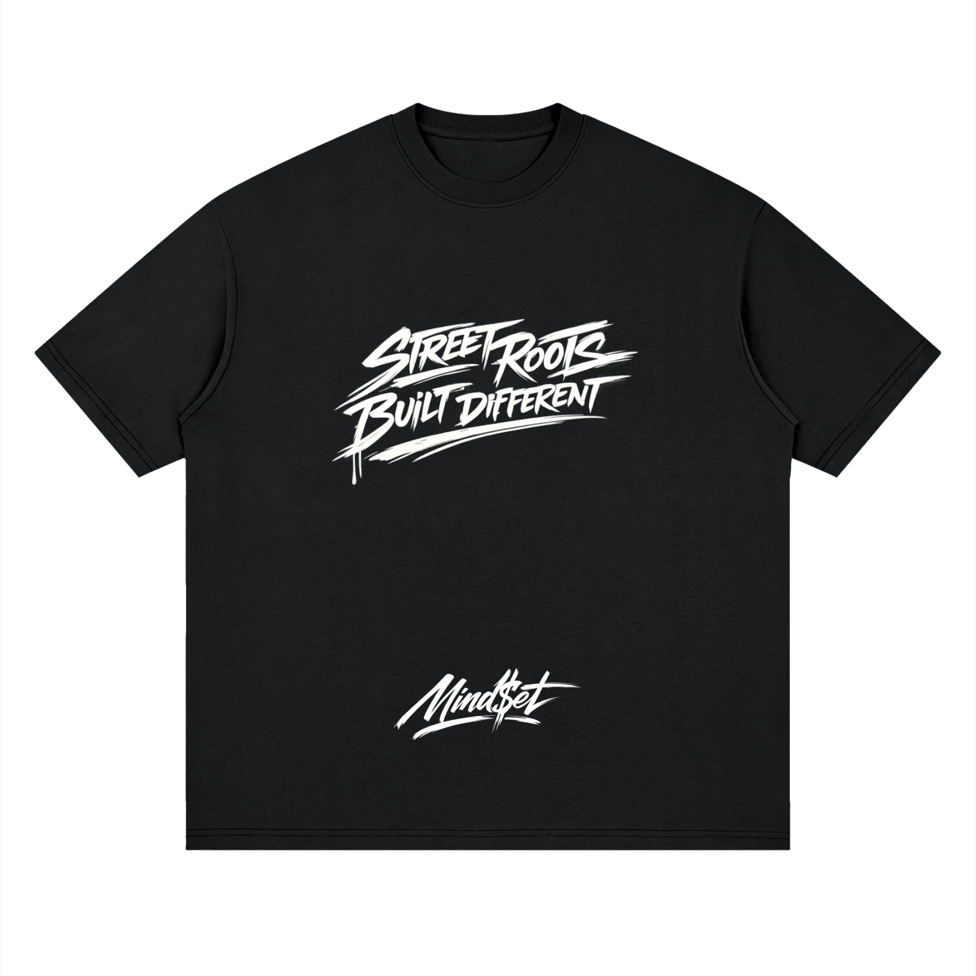 "Street Roots" Streetwear Loose Drop Shoulder T-Shirt