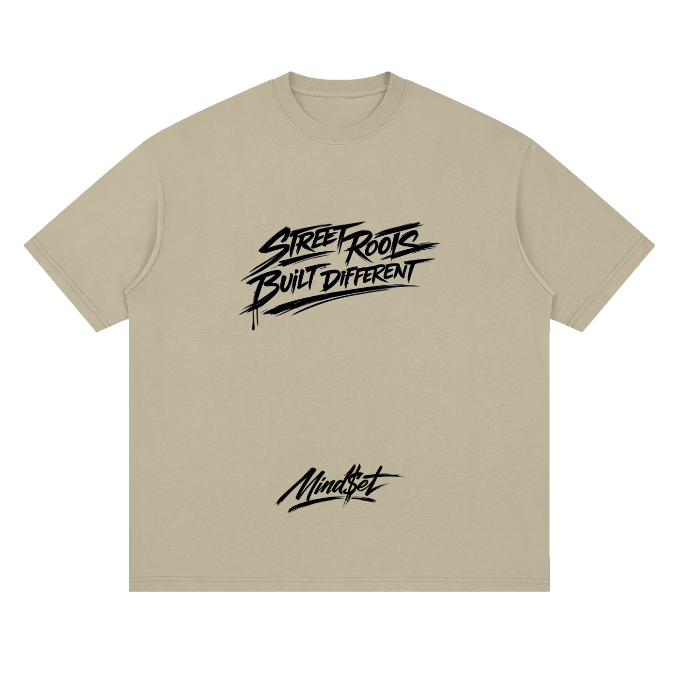 "Street Roots" Streetwear Loose Drop Shoulder T-Shirt
