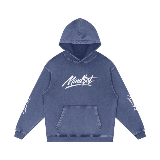 Mind$et Snow Washed Loose 100% Cotton Hoodie