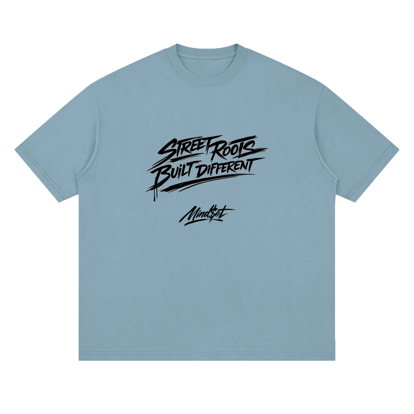 "Street Roots" Streetwear Loose Drop Shoulder T-Shirt