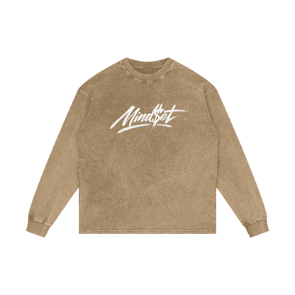 Acid Wash Oversize Long Sleeve T-Shirt