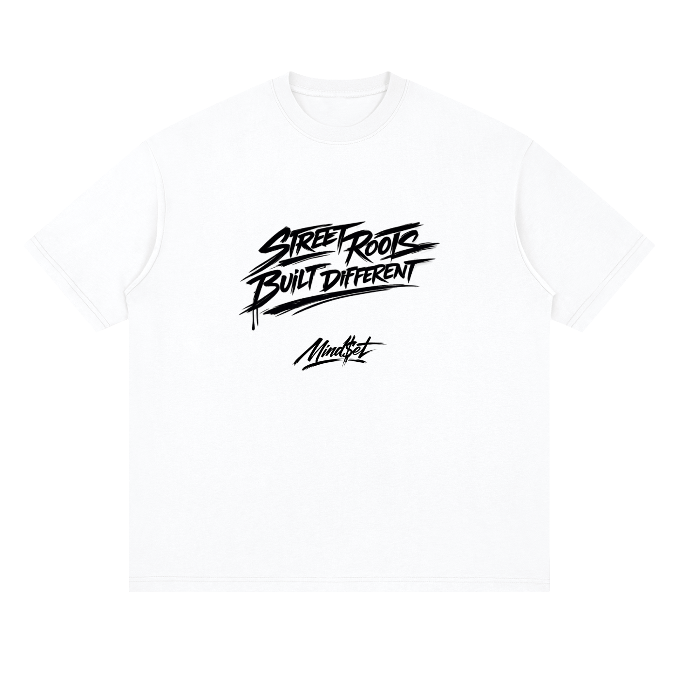 "Street Roots" Streetwear Loose Drop Shoulder T-Shirt