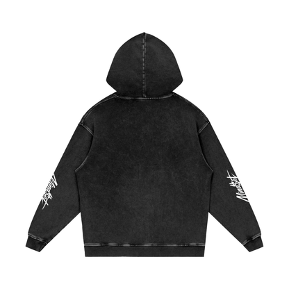 Snow Washed Loose 100% Cotton Hoodie