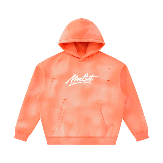Mind$et Unisex Sunfade Frayed Fleece Hoodie