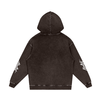 Snow Washed Loose 100% Cotton Hoodie